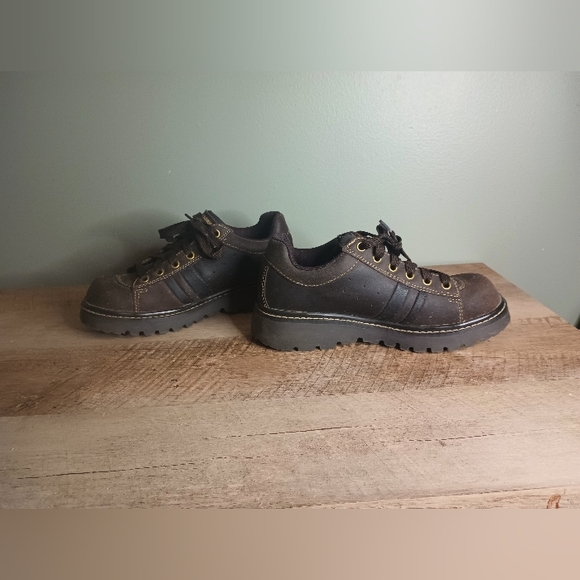 Skechers Womens Y2K Chunky Oxford Sneakers 7.5 Brown Leather Suede Grunge - Picture 13 of 16